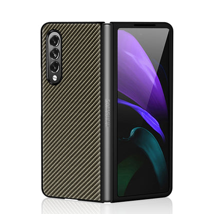 Carbon Fiber Design Slim Thin Shockproof Full Protection PC Phone Case for Samsung Galaxy Z Fold3 5G