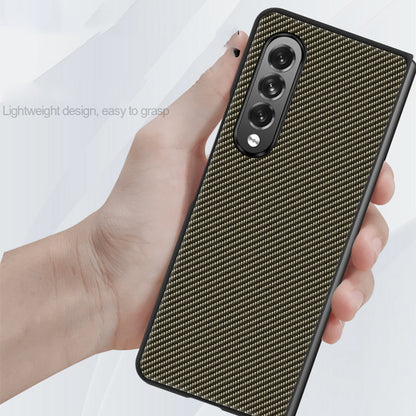 Carbon Fiber Design Slim Thin Shockproof Full Protection PC Phone Case for Samsung Galaxy Z Fold3 5G