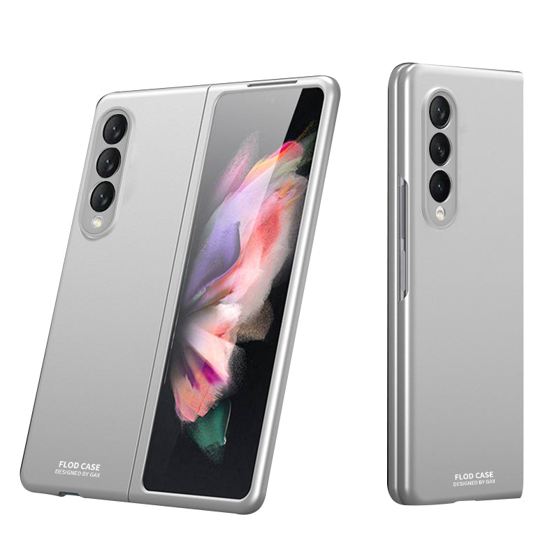Precise Cut-Out Folded PU Leather Coated Plastic Case for Samsung Galaxy Z Fold3 5G