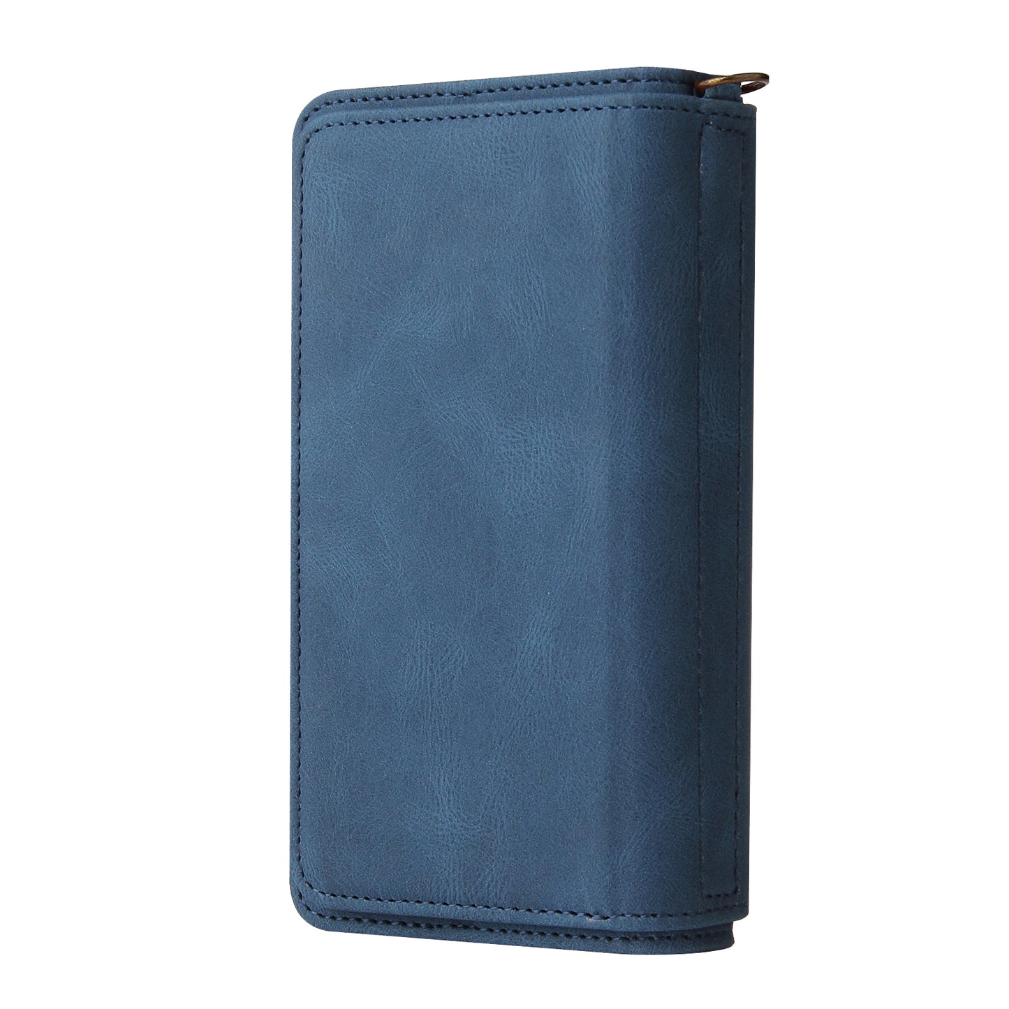 KT Multi-functional Series-2 Multiple Card Slots Hands-free Stand Mobile Phone Flip Cover for Samsung Galaxy A52s 5G/A52 4G/5G, Skin-touch Feel Leather Case with Zipper Pocket