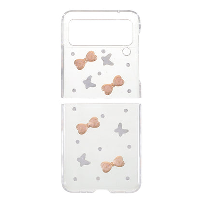 2-Pieces Design Anti-Collision Rhinestone Decoration PC + TPU Hybrid Cover Shell for Samsung Galaxy Z Flip3 5G