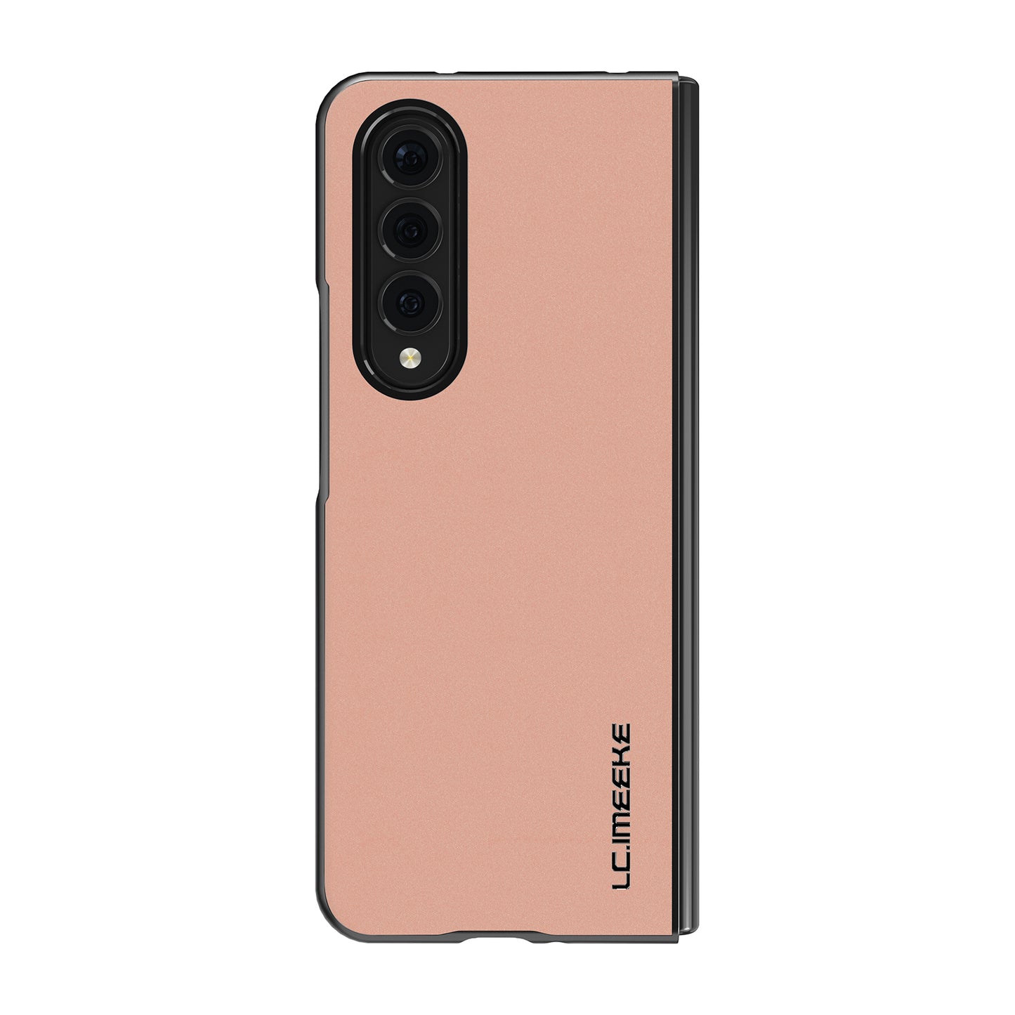 LC.IMEEKE PU Leather Coated Hard PC Phone Case Anti-Drop Back Cover Shell for Samsung Galaxy Z Fold3 5G