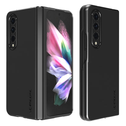 LC.IMEEKE PU Leather Coated Hard PC Phone Case Anti-Drop Back Cover Shell for Samsung Galaxy Z Fold3 5G