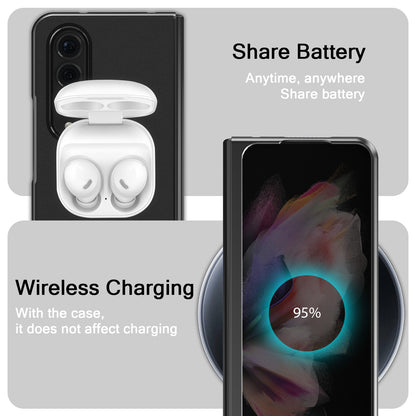 LC.IMEEKE PU Leather Coated Hard PC Phone Case Anti-Drop Back Cover Shell for Samsung Galaxy Z Fold3 5G