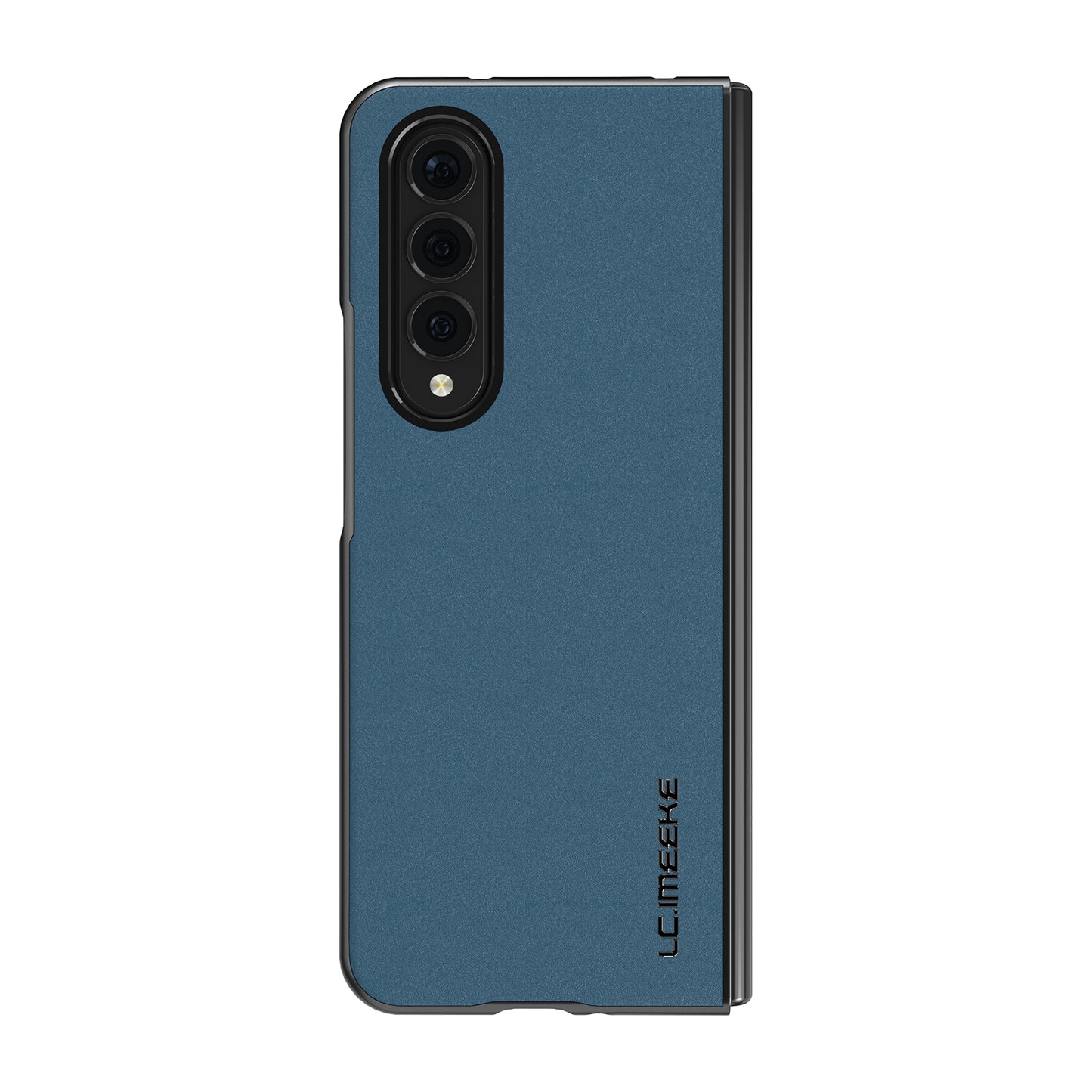 LC.IMEEKE PU Leather Coated Hard PC Phone Case Anti-Drop Back Cover Shell for Samsung Galaxy Z Fold3 5G