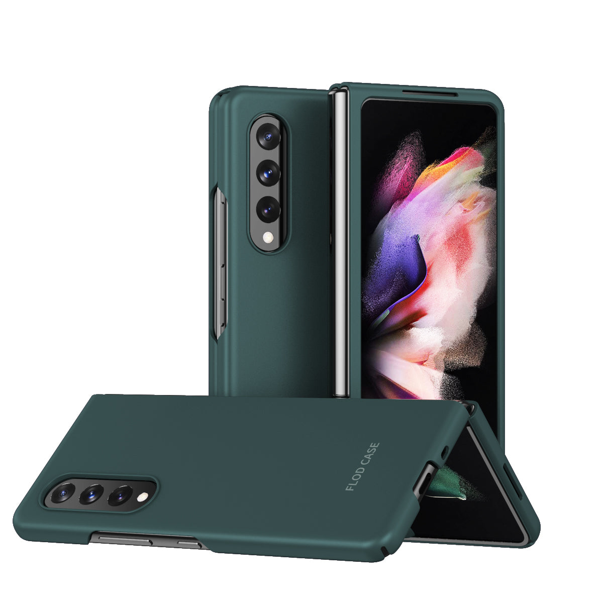 Anti-fall Ultra-thin Electroplating PC Phone Case Shell for Samsung Galaxy Z Fold3 5G