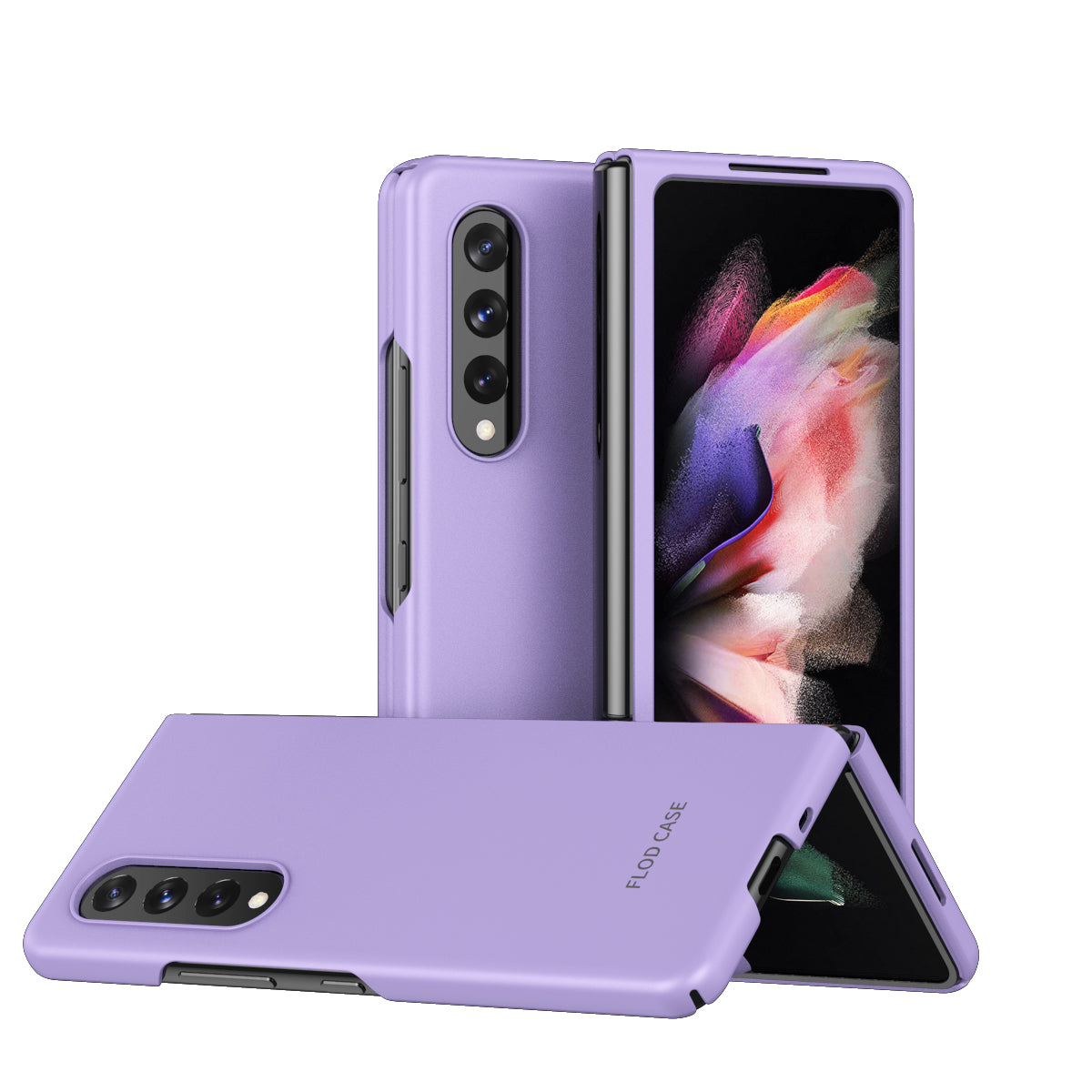 Anti-fall Ultra-thin Electroplating PC Phone Case Shell for Samsung Galaxy Z Fold3 5G