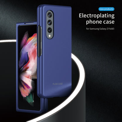 Anti-fall Ultra-thin Electroplating PC Phone Case Shell for Samsung Galaxy Z Fold3 5G