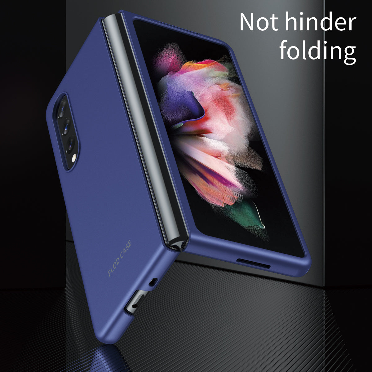 Anti-fall Ultra-thin Electroplating PC Phone Case Shell for Samsung Galaxy Z Fold3 5G