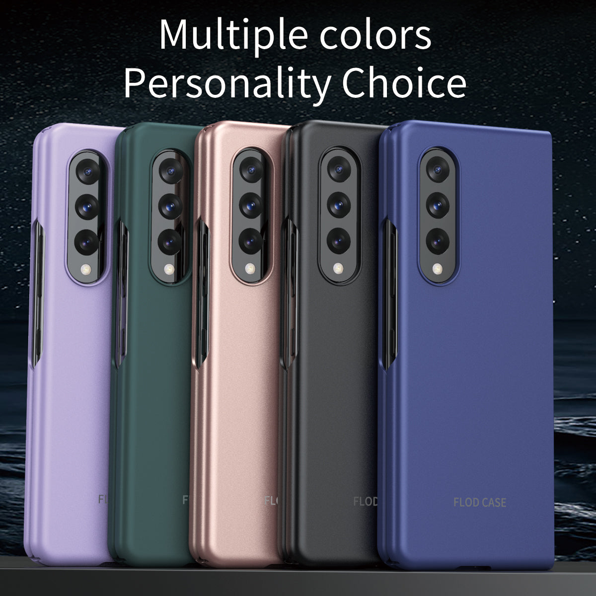 Anti-fall Ultra-thin Electroplating PC Phone Case Shell for Samsung Galaxy Z Fold3 5G