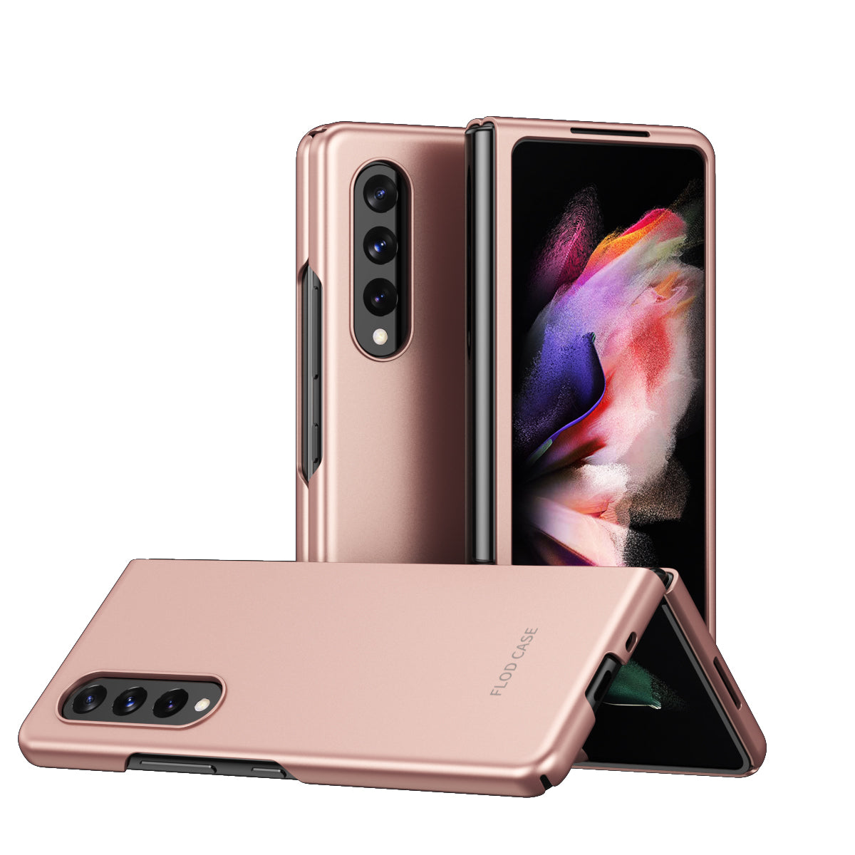 Anti-fall Ultra-thin Electroplating PC Phone Case Shell for Samsung Galaxy Z Fold3 5G