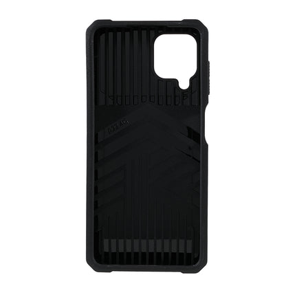 2 in 1 Camera Slider Design Hybrid Phone Case Cover with Kickstand and Card Holder for Samsung Galaxy A22 4G (EU Version)