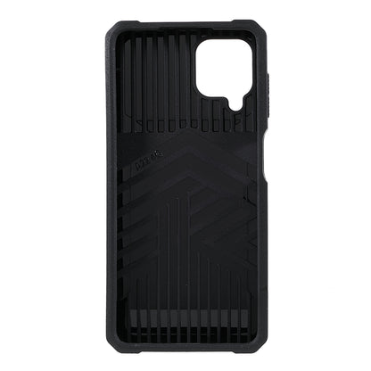 2 in 1 Camera Slider Design Hybrid Phone Case Cover with Kickstand and Card Holder for Samsung Galaxy A22 4G (EU Version)
