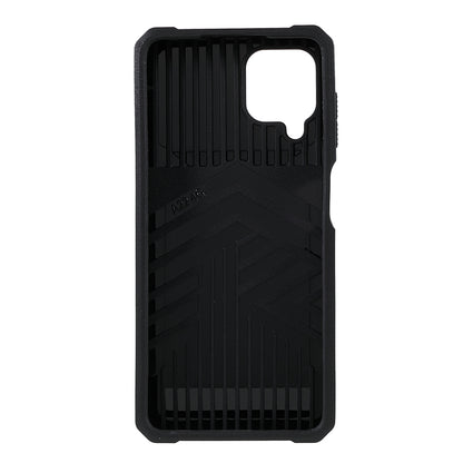 2 in 1 Camera Slider Design Hybrid Phone Case Cover with Kickstand and Card Holder for Samsung Galaxy A22 4G (EU Version)