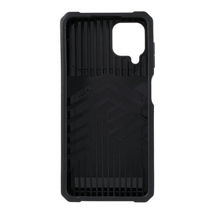 2 in 1 Camera Slider Design Hybrid Phone Case Cover with Kickstand and Card Holder for Samsung Galaxy A22 4G (EU Version)