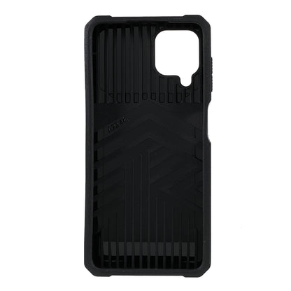 2 in 1 Camera Slider Design Hybrid Phone Case Cover with Kickstand and Card Holder for Samsung Galaxy A22 4G (EU Version)