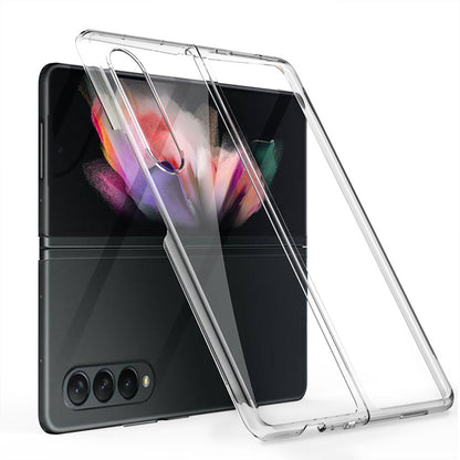 GKK Electroplating PC Foldable Case with Tempered Glass Screen Film for Samsung Galaxy Z Fold3 5G