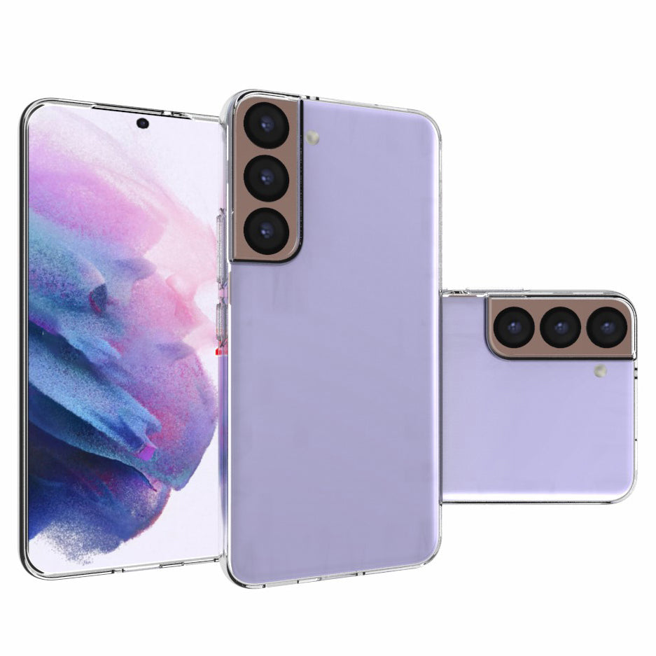 10Pcs/Set Durable Non-slip Inner Transparent Flexible TPU Case Phone Cover Shell for Samsung Galaxy S22 5G