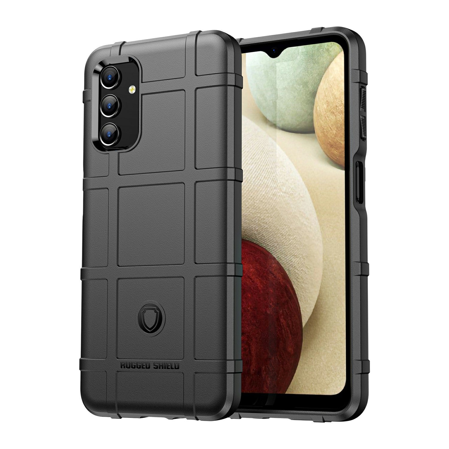 For Samsung Galaxy A13 4G / 5G / M13 5G / A04s 4G (164.7 x 76.7 x 9.1 mm) Rugged Square Grid Design Drop-proof TPU Phone Case Cover Protector