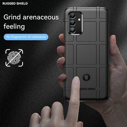 For Samsung Galaxy A13 4G / 5G / M13 5G / A04s 4G (164.7 x 76.7 x 9.1 mm) Rugged Square Grid Design Drop-proof TPU Phone Case Cover Protector
