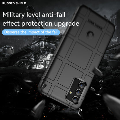 For Samsung Galaxy A13 4G / 5G / M13 5G / A04s 4G (164.7 x 76.7 x 9.1 mm) Rugged Square Grid Design Drop-proof TPU Phone Case Cover Protector