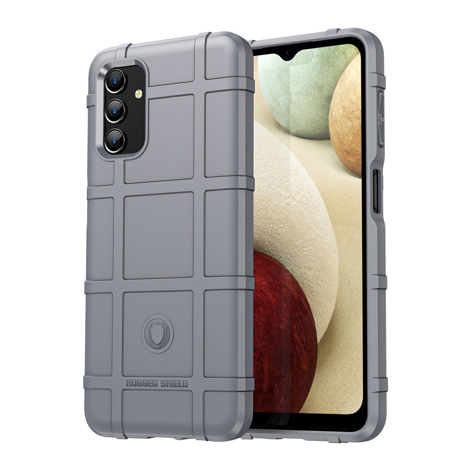 For Samsung Galaxy A13 4G / 5G / M13 5G / A04s 4G (164.7 x 76.7 x 9.1 mm) Rugged Square Grid Design Drop-proof TPU Phone Case Cover Protector