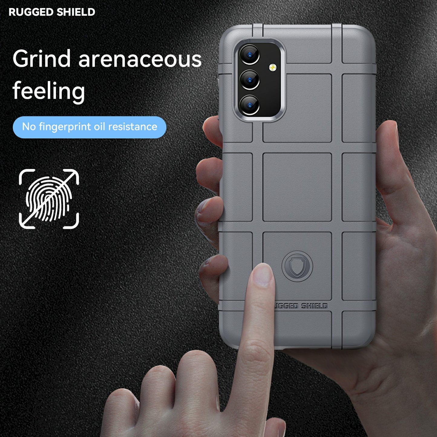 For Samsung Galaxy A13 4G / 5G / M13 5G / A04s 4G (164.7 x 76.7 x 9.1 mm) Rugged Square Grid Design Drop-proof TPU Phone Case Cover Protector