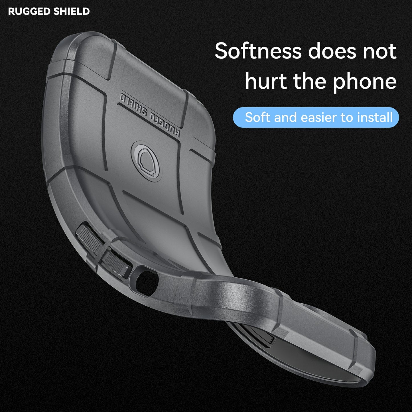 For Samsung Galaxy A13 4G / 5G / M13 5G / A04s 4G (164.7 x 76.7 x 9.1 mm) Rugged Square Grid Design Drop-proof TPU Phone Case Cover Protector
