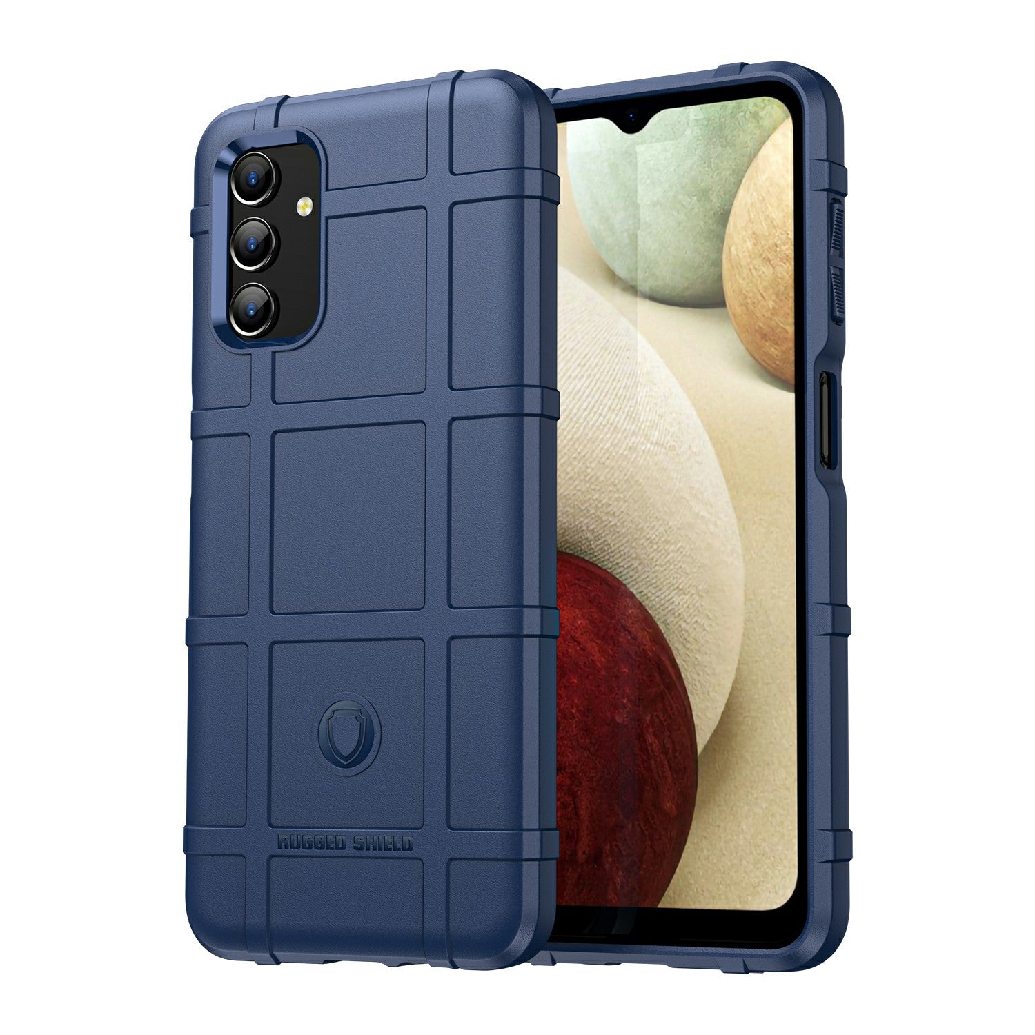 For Samsung Galaxy A13 4G / 5G / M13 5G / A04s 4G (164.7 x 76.7 x 9.1 mm) Rugged Square Grid Design Drop-proof TPU Phone Case Cover Protector