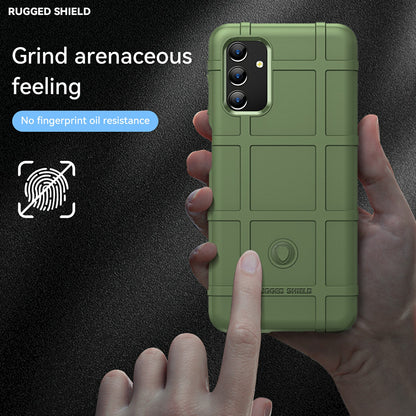 For Samsung Galaxy A13 4G / 5G / M13 5G / A04s 4G (164.7 x 76.7 x 9.1 mm) Rugged Square Grid Design Drop-proof TPU Phone Case Cover Protector
