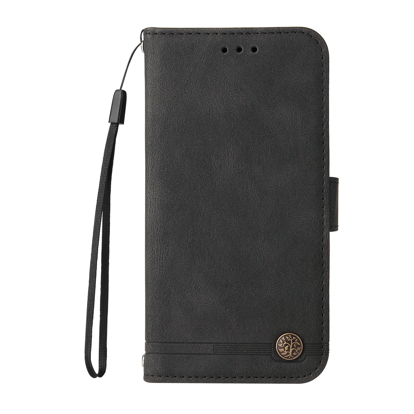 Tree Pattern Metal Button Flip Phone Case PU Leather Wallet Stand Cover for Samsung Galaxy A52 5G/4G/A52s 5G