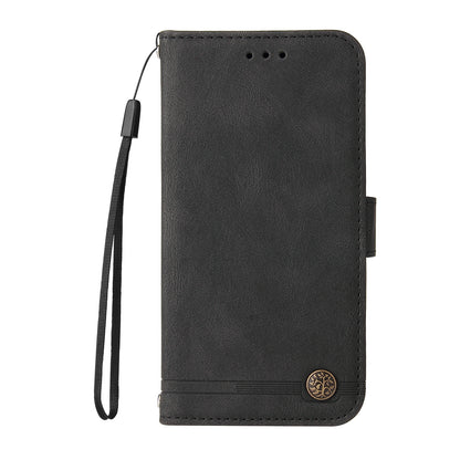 Tree Pattern Metal Button Flip Phone Case PU Leather Wallet Stand Cover for Samsung Galaxy A52 5G/4G/A52s 5G