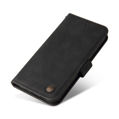 Tree Pattern Metal Button Flip Phone Case PU Leather Wallet Stand Cover for Samsung Galaxy A52 5G/4G/A52s 5G