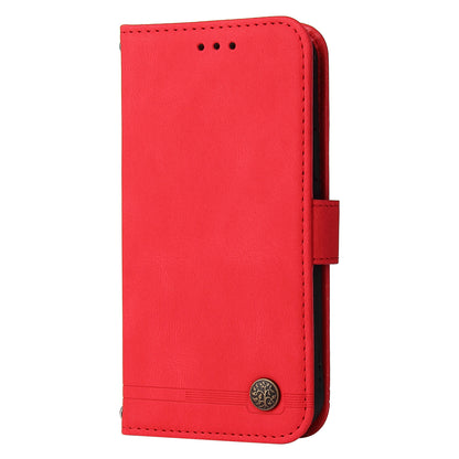 Tree Pattern Metal Button Flip Phone Case PU Leather Wallet Stand Cover for Samsung Galaxy A52 5G/4G/A52s 5G