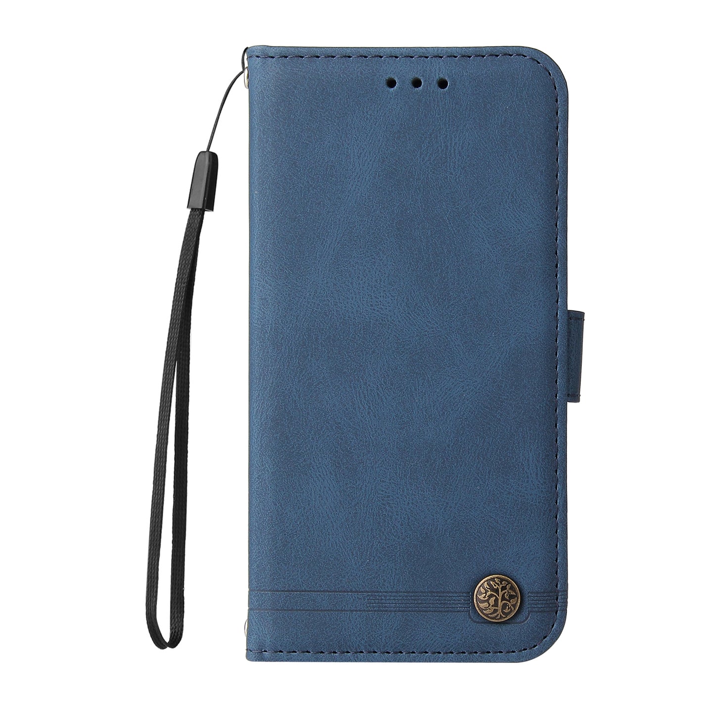 Tree Pattern Metal Button Flip Phone Case PU Leather Wallet Stand Cover for Samsung Galaxy A52 5G/4G/A52s 5G