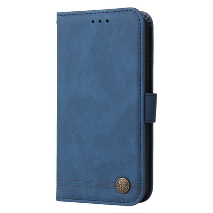 Tree Pattern Metal Button Flip Phone Case PU Leather Wallet Stand Cover for Samsung Galaxy A52 5G/4G/A52s 5G