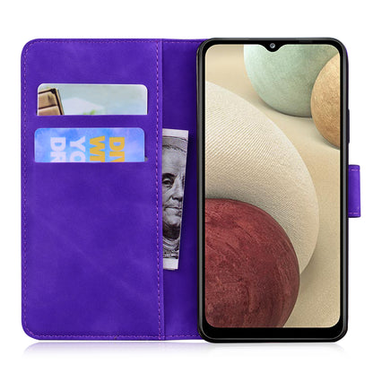 TPU + PU Leather Scratch Resistant Protective Phone Case Cover with Stand and Wallet for Samsung Galaxy M32 (Global Version)