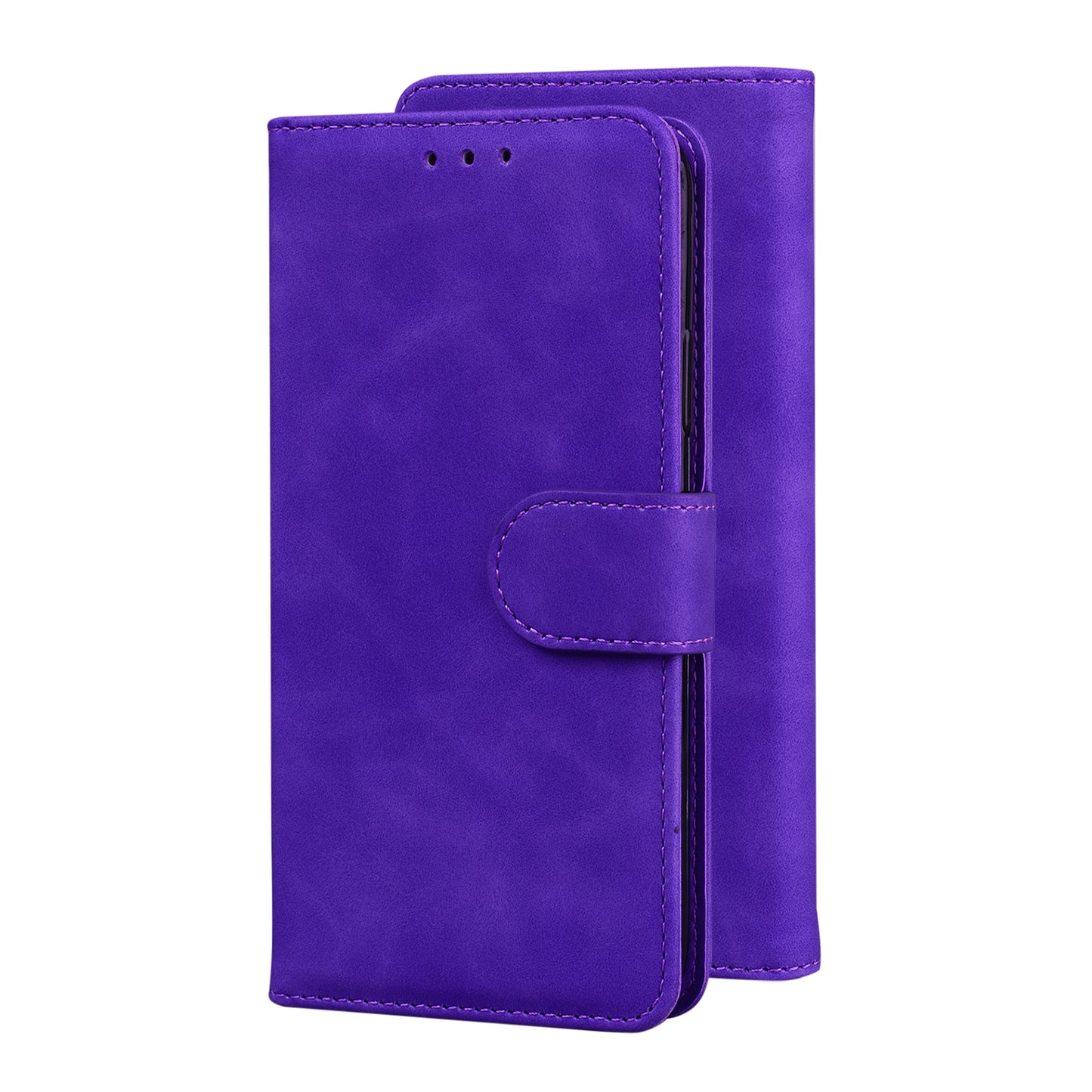 TPU + PU Leather Scratch Resistant Protective Phone Case Cover with Stand and Wallet for Samsung Galaxy M32 (Global Version)
