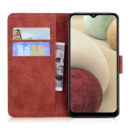 TPU + PU Leather Scratch Resistant Protective Phone Case Cover with Stand and Wallet for Samsung Galaxy M32 (Global Version)