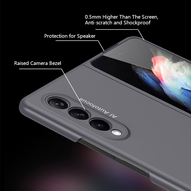 GKK Stylish Ultra Slim Full Protection Precise Cutout Hard PC Protective Phone Cover for Samsung Galaxy Z Fold3 5G