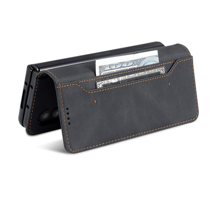 AZNS PU Leather Magnetic Clasp Closure Well-Protected Shockproof Phone Case with Stand Wallet for Samsung Galaxy Z Fold3 5G