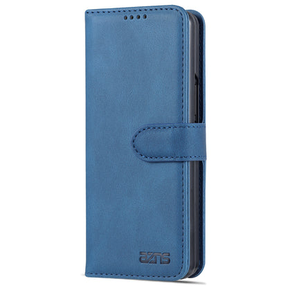 AZNS PU Leather Magnetic Clasp Closure Well-Protected Shockproof Phone Case with Stand Wallet for Samsung Galaxy Z Fold3 5G