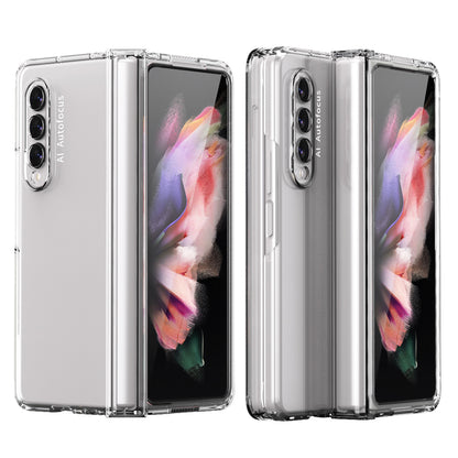 Hard PC Phone Flip Case Cover with Glass Screen Protector for Samsung Galaxy Z Fold3 5G