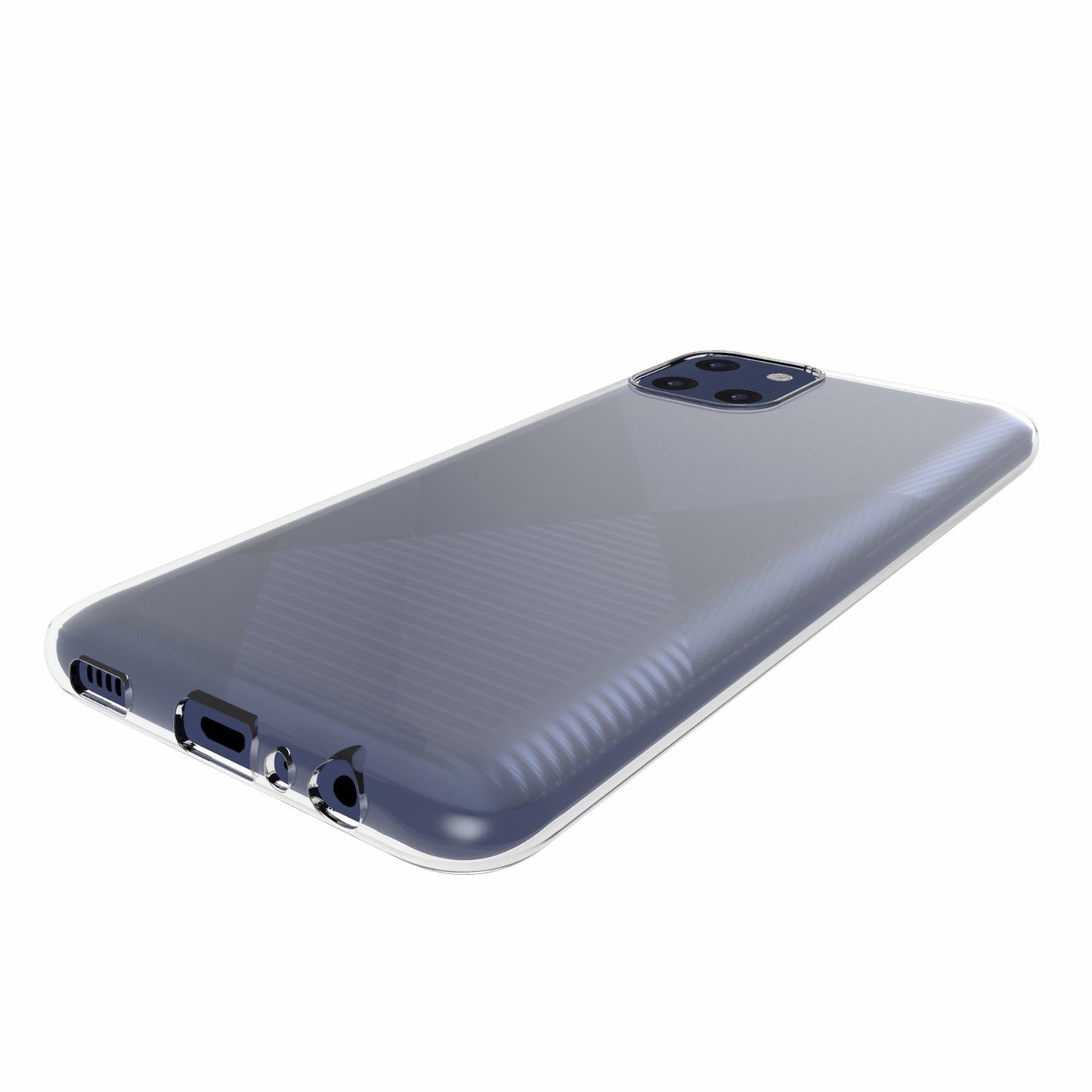 10Pcs/Pack Anti-watermark Transparent Flexible TPU Protective Phone Cover Case for Samsung Galaxy A03 (166.5 x 75.98 x 9.14mm)