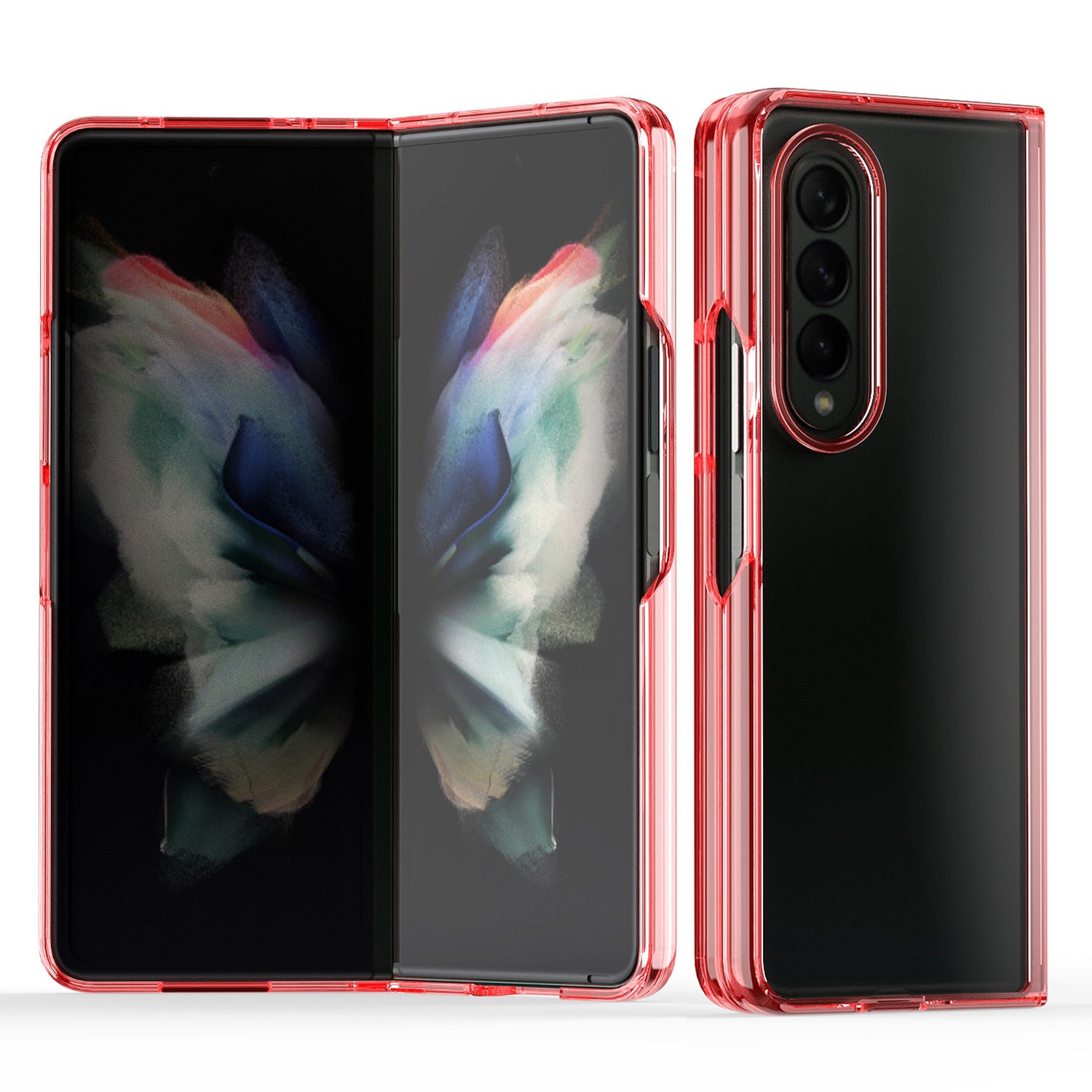 Foldable Anti-drop Scratch-resistant Light Slim TPU + Acrylic Phone Case Cover for Samsung Galaxy Z Fold3 5G