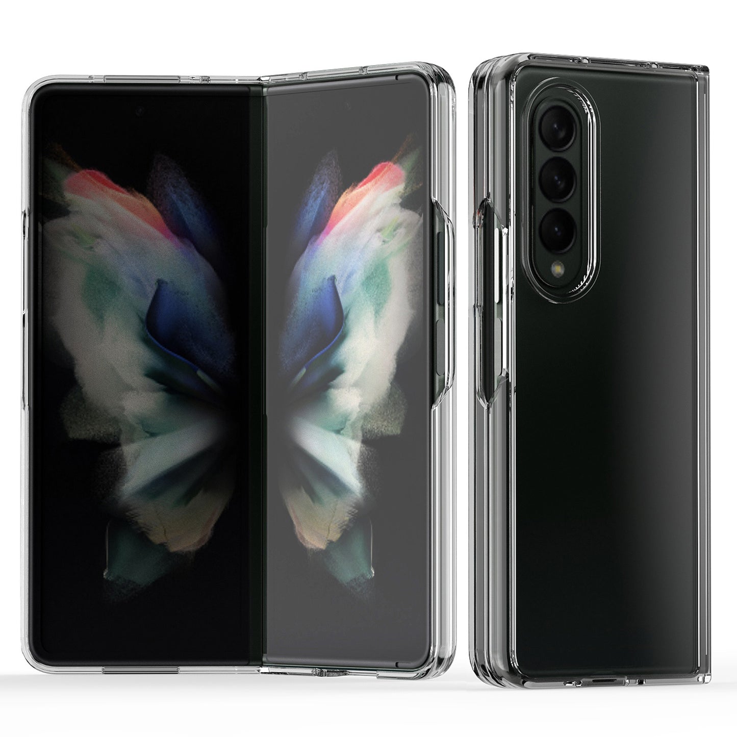Foldable Anti-drop Scratch-resistant Light Slim TPU + Acrylic Phone Case Cover for Samsung Galaxy Z Fold3 5G