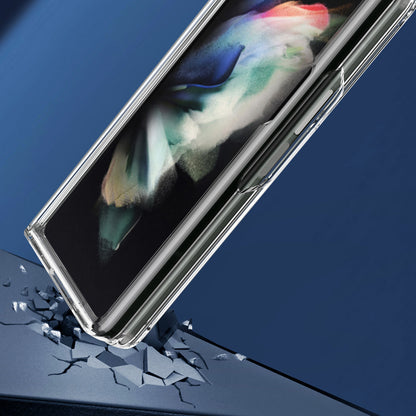 Foldable Anti-drop Scratch-resistant Light Slim TPU + Acrylic Phone Case Cover for Samsung Galaxy Z Fold3 5G