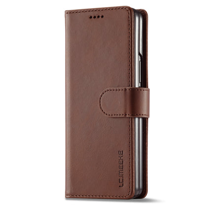 LC.IMEEKE Magnetic Clasp Stand Wallet PU Leather Folding Phone Case for Samsung Galaxy Z Fold3 5G