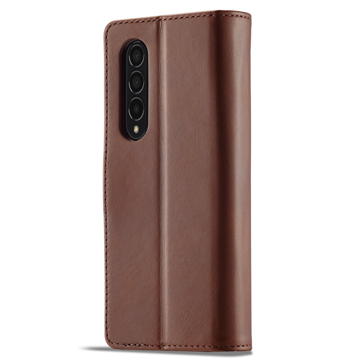 LC.IMEEKE Magnetic Clasp Stand Wallet PU Leather Folding Phone Case for Samsung Galaxy Z Fold3 5G