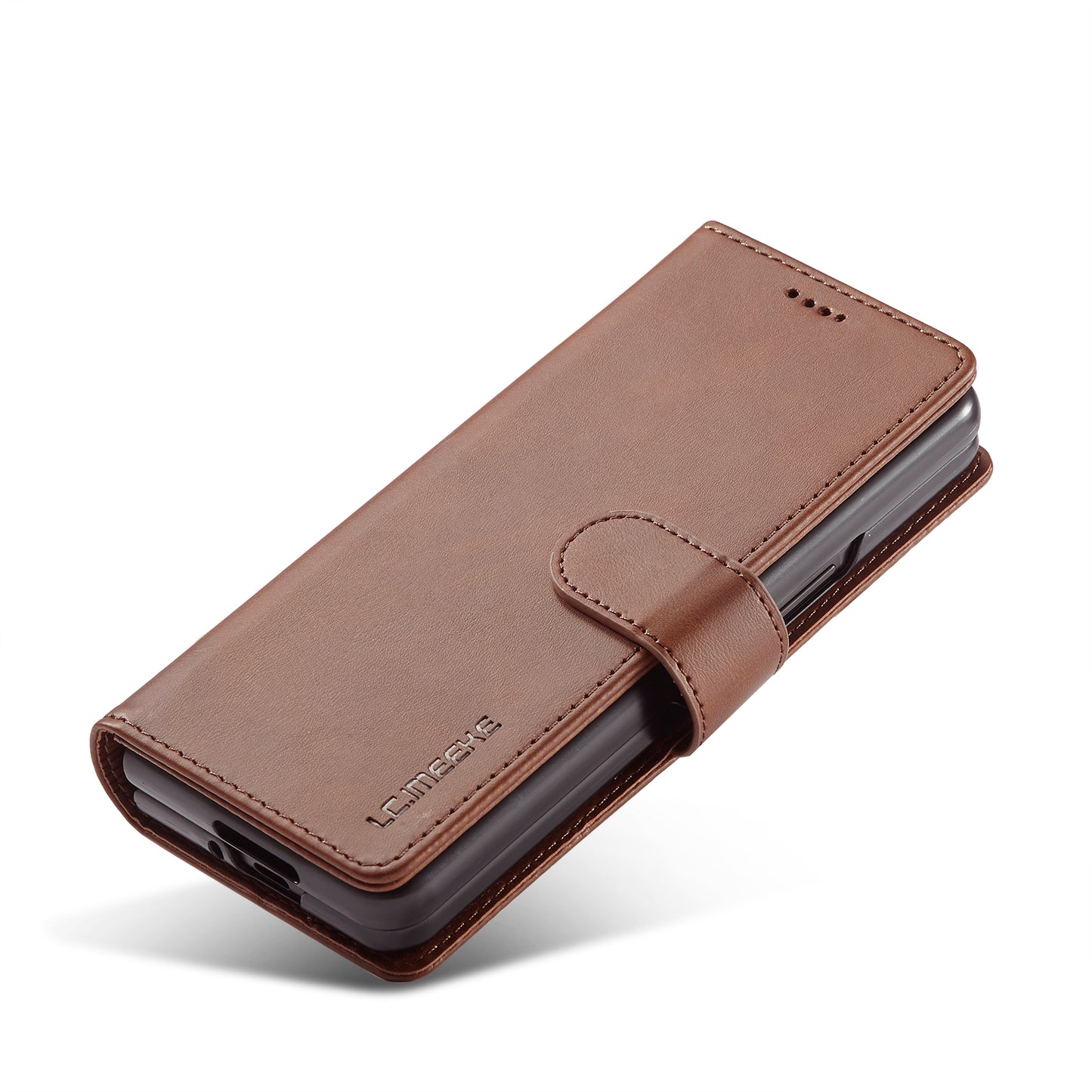 LC.IMEEKE Magnetic Clasp Stand Wallet PU Leather Folding Phone Case for Samsung Galaxy Z Fold3 5G